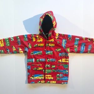 Hatley Kids Red Big Rigs Raincoat
